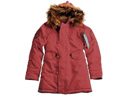 ALPHA INDUSTRIES Dámska bunda Explorer - burgundy (103005/184)