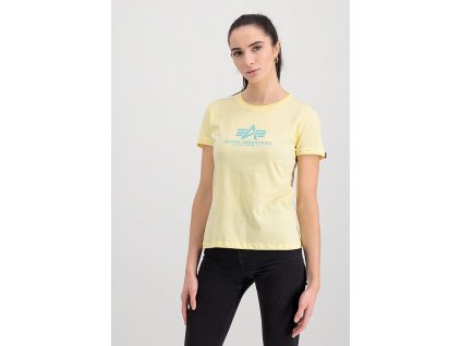 ALPHA INDUSTRIES Dámske tričko New Basic - pastel yellow (196051/495)