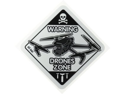 M-TAC Nálepka Drones Zone Reflective Small - black (51329002-S)