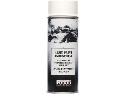 FOSCO Kamuflážna farba na zbraň, sprej 400ml - white / biela