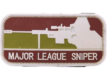 3D PVC Nášivka/Patch Major League sniper - arid