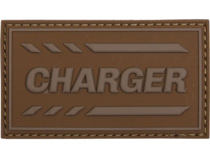 3D PVC Nášivka/Patch Charger - coyote