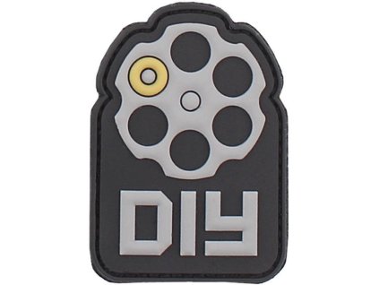 3D PVC Nášivka/Patch Do It Yourself - šedá