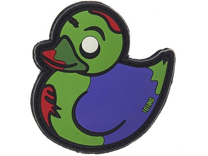 3D PVC Nášivka/Patch Zombie Duck - zeleno/fialová
