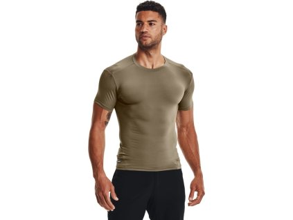 UNDER ARMOUR Tričko TAC HG COMP T - hnedé (1216007-499)