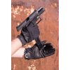 DIRECT ACTION Rukavice Light Leather - black (GL-LGHT-GLT-BLK)