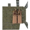 MILTEC Double pistol mag pouch hook&loop - dark coyote (13495819)