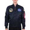 ALPHA INDUSTRIES Bunda MA-1 VF NASA - rep. blue (166107/07)