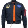 ALPHA INDUSTRIES Bunda MA-1 VF NASA - rep. blue (166107/07)