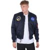 ALPHA INDUSTRIES Bunda MA-1 VF NASA - rep. blue (166107/07)