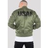 ALPHA INDUSTRIES Bunda MA-1 VF LW USAF - sage green (186103/01)