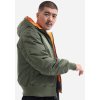 ALPHA INDUSTRIES Bunda Hooded Puffer FD Rev. - sage / orange (198117/228)