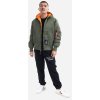 ALPHA INDUSTRIES Bunda Hooded Puffer FD Rev. - sage / orange (198117/228)