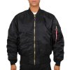 ALPHA INDUSTRIES Bunda MA-1 Heritage - black (100101/03)