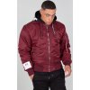 ALPHA INDUSTRIES Bunda MA-1 ZHP - burgundy (118101/184)