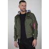 ALPHA INDUSTRIES Bunda MA-1 TT Hood Custom - dark olive (126117/142)