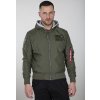 ALPHA INDUSTRIES Bunda MA-1 TT Hood Custom - dark olive (126117/142)
