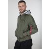 ALPHA INDUSTRIES Bunda MA-1 TT Hood Custom - dark olive (126117/142)