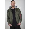 ALPHA INDUSTRIES Bunda MA-1 TT Hood Custom - dark olive (126117/142)
