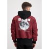 ALPHA INDUSTRIES Bunda MA-1 VF Hood Dark Side - burgundy (108108/184)