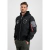 ALPHA INDUSTRIES Bunda MA-1 VF Hood Dark Side - black reflective (108108/285)
