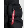 ALPHA INDUSTRIES Bunda Hooded Logo Puffer - čierna (108107/03)