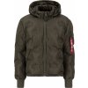 ALPHA INDUSTRIES Bunda Hooded Logo Puffer - dark olive (108107/142)