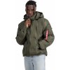 ALPHA INDUSTRIES Bunda Hooded Logo Puffer - dark olive (108107/142)
