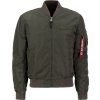 ALPHA INDUSTRIES Bunda MA-1 VF Authentic Overdyed - dark olive (108130/142)