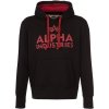 ALPHA INDUSTRIES Mikina Foam Print Hoody - čierna (143302/03)
