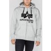 ALPHA INDUSTRIES Mikina Big A Classic Zip Hoody - šedá (103307/17)