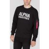 ALPHA INDUSTRIES Mikina Camo Print Sweat - čierna/biely nápis (176301/95)