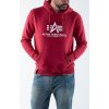 ALPHA INDUSTRIES Mikina Basic Hoody - RBF red (178312/523)