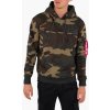 ALPHA INDUSTRIES Mikina Back Print Hoody - woodland camo 65 (178318C/408)