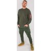 ALPHA INDUSTRIES Mikina Solid Crew Neck - dark olive (188301/142)