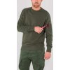 ALPHA INDUSTRIES Mikina Solid Crew Neck - dark olive (188301/142)