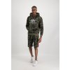 ALPHA INDUSTRIES Mikina Basic Hoody Camo - brushstroke green (178312C/634)