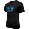 ALPHA INDUSTRIES Tričko BASIC Foil Print - black/blue (100501FP/93)