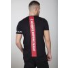 ALPHA INDUSTRIES Tričko RBF Back Stripe T - čierne (128534/03)