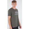 ALPHA INDUSTRIES Tričko Basic T Embroidery - dark olive (118505/142)