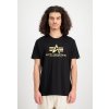 ALPHA INDUSTRIES Tričko BASIC Carbon - black/gold (100501CB/365)