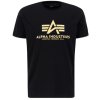 ALPHA INDUSTRIES Tričko BASIC Carbon - black/gold (100501CB/365)