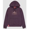 ALPHA INDUSTRIES Dámska mikina New Basic Hoody - plum (196032/719)