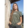 ALPHA INDUSTRIES Dámske tričko New Basic - dark olive (196051/142)