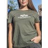 ALPHA INDUSTRIES Dámske tričko New Basic - dark olive (196051/142)