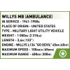 COBI Stavebnica HC WW2 Medical Willys MB (COBI-2295)