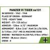 COBI Building Set HC WW2 Panzer VI Tiger no131 (COBI-2588)