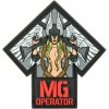 M-TAC 3D PVC Nášivka/Patch MG Operator - red / grey (51348102)