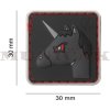 JTG 3D PVC Nášivka/Patch Angry Unicorn