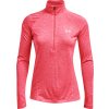 UNDER ARMOUR Dámske tričko s dlhým rukávom Tech 1/2 Zip - Twist - ružové (1320128-653)
